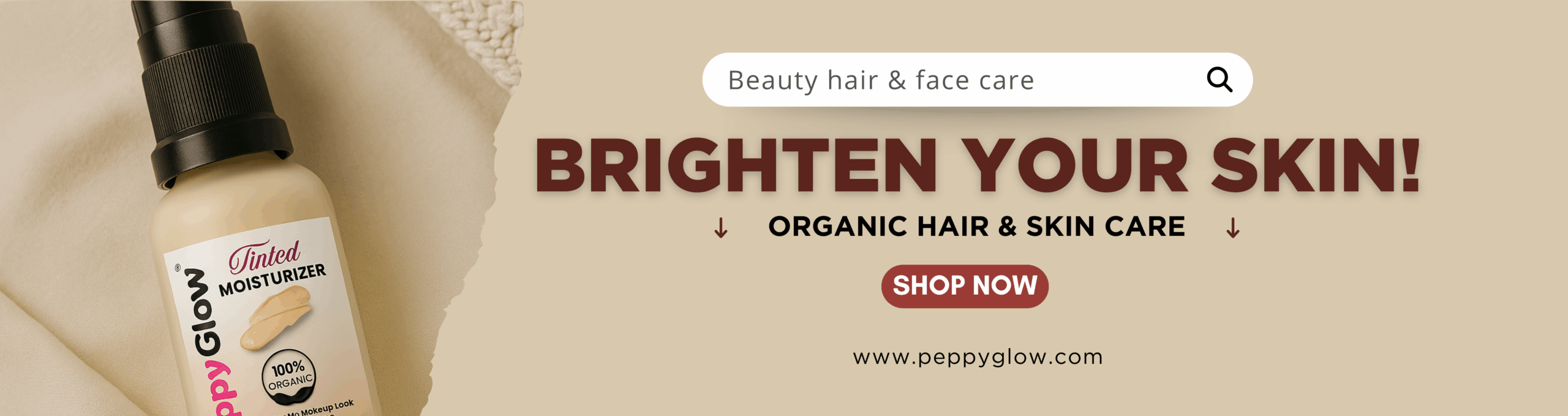 Home green white modern our new face serum billboard